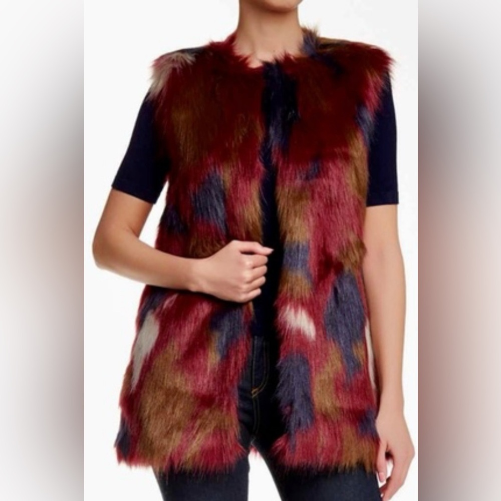 1. State Vibrant Faux Fur Vest